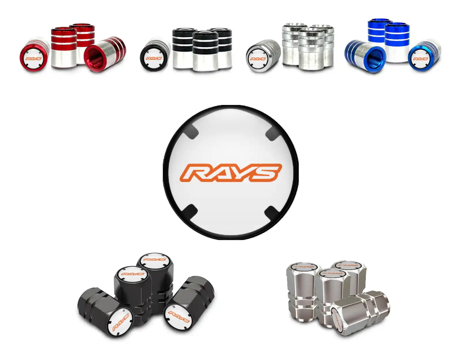 Rays Copri valvole Ruota Bici Stile Standard